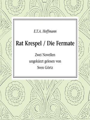 cover image of Rat Krespel / Die Fermate
